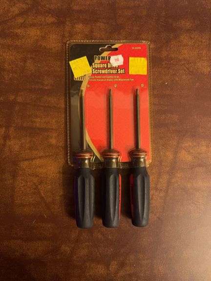 Power max Square Drive Screwdriver Set