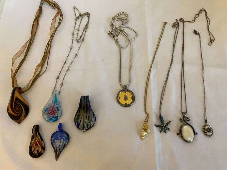 Pendants, Including Liz Claiborne & 2 Marked Sterling