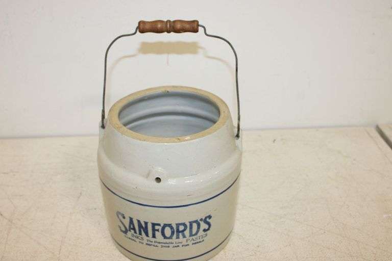 Sanfords Stoneware Jar