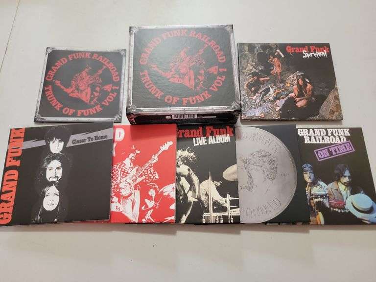 2016 Grand Funk Railroad Trunk Of Funk Vol. 1, 6 Disc Box Set W/Book
