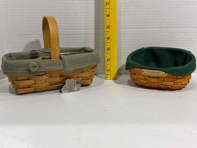 Longaberger Baskets with Liners and Accessories