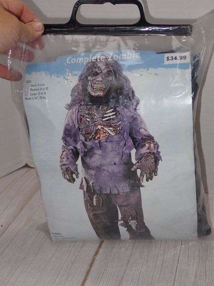 Complete Zombie Costume, Size Large