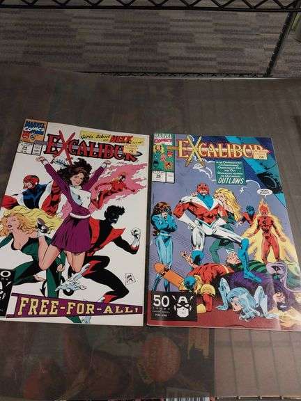 2 Marvel Excalibur Comic Books, Issues #34 and #36