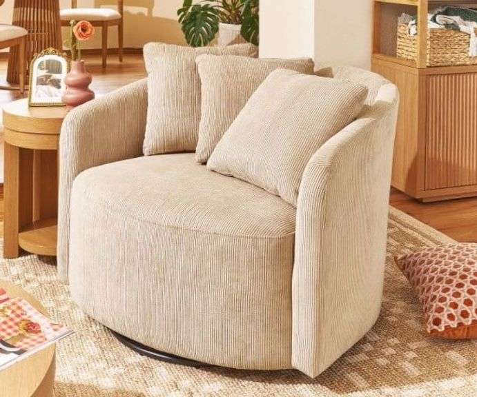 Beautiful Drew Accent Chair by Drew Barrymore, Fawn Cord