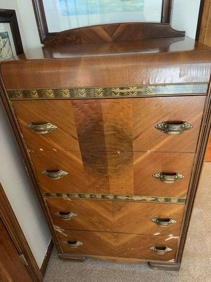 Antique high boy chest