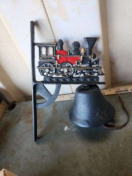 Cast Iron Train Bell 13.75''X8''X5.75''