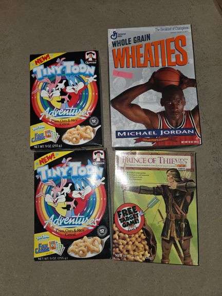 Collectible cereal boxes