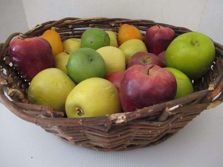 Artificial Fruit in Basket