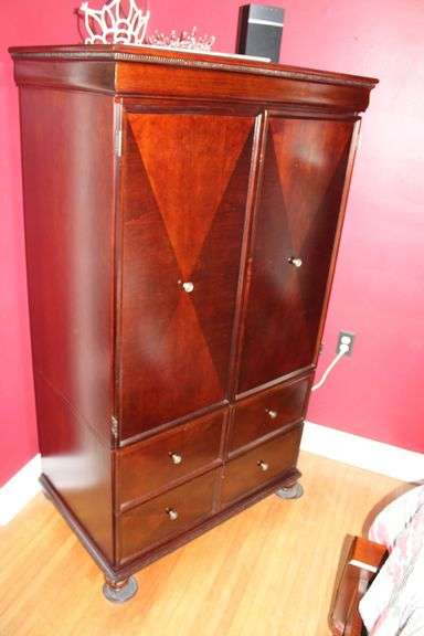 Mahogany Armoire Cabinet