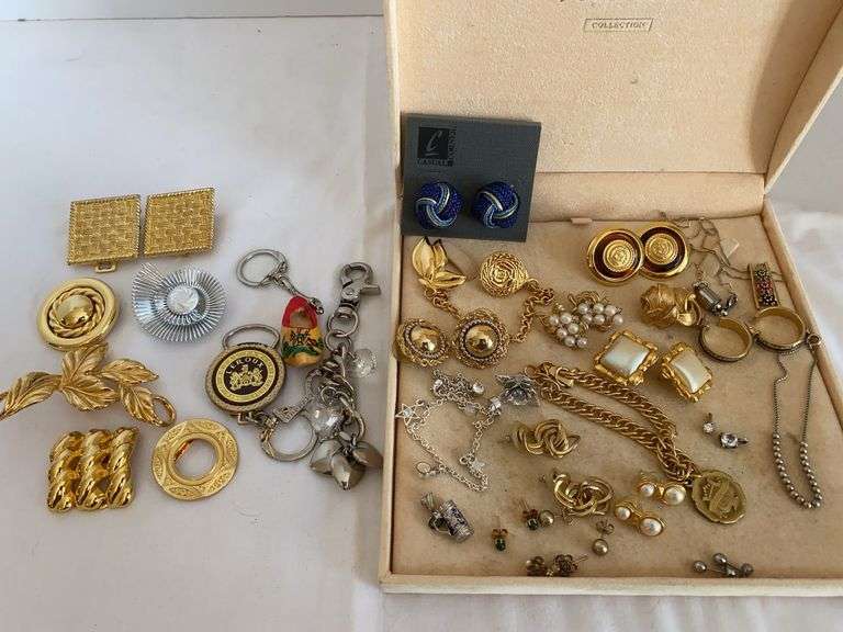Jewelry Assortment - Earrings, Bracelets, Scarf Clips, etc.