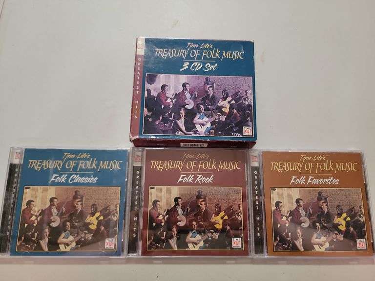Time Life Music Treasury Of Folk Music 3 Cd Set