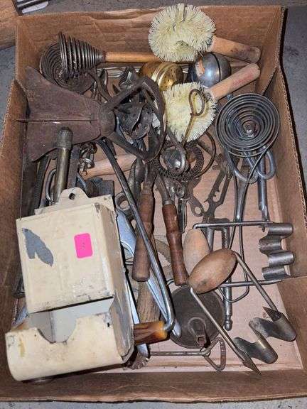 Antique kitchen utensils