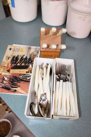 Cutco Knives, Flatware & Block