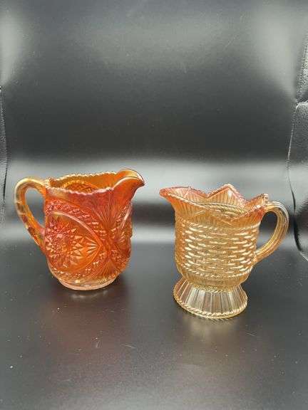 Carnival Glass Creamers