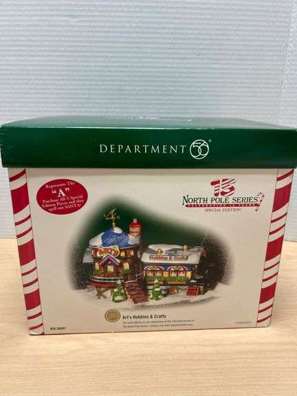 Department 56 North Pole Series Art’s Hobbies & Crafts Figurine