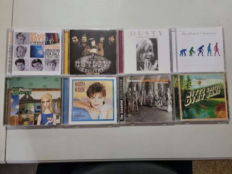 Assorted Cds Outlaw Country, The Beach Boys, Dusty, Supertramp, Matthew Sweet, Martina Mcbride, Allm