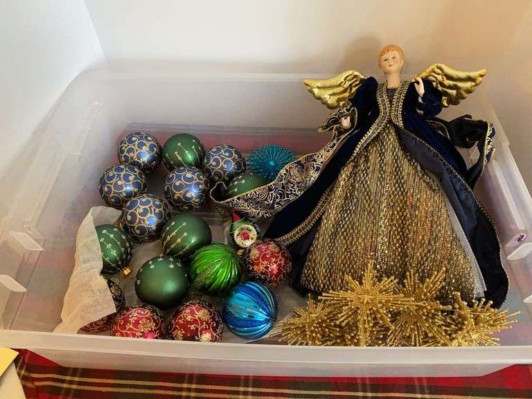 Jewel Tone Ornaments & Tree Topper