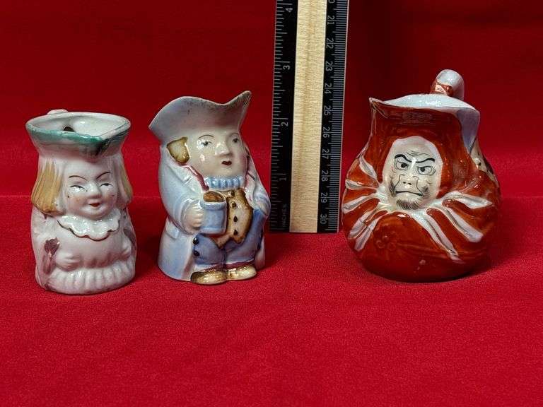 Antique Collectable Face Pitchers