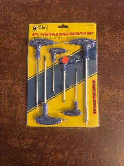 6Pc T-Handle Torx Wrench Set