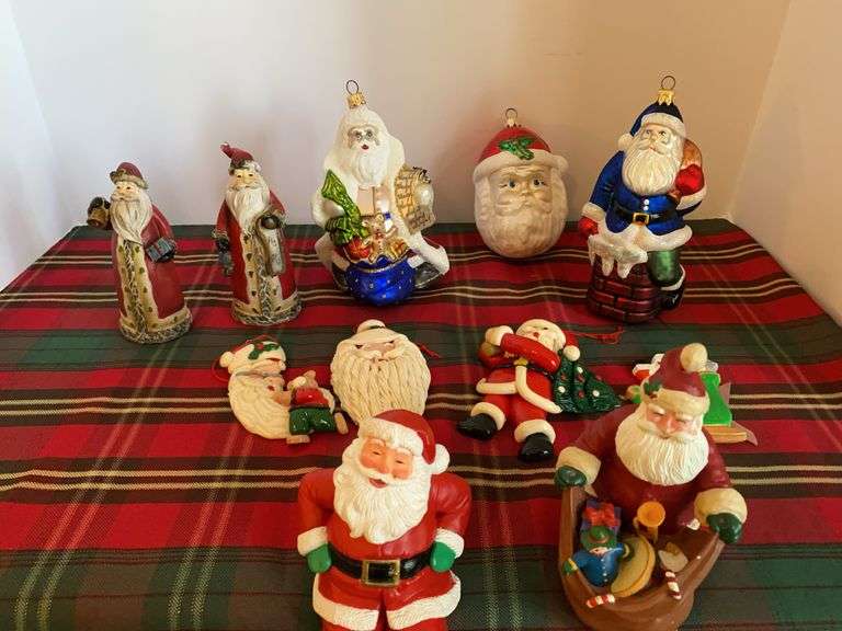 Santa Ornaments, Stocking Holders, etc.