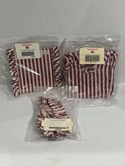 Longaberger Striped Fabric Assortment