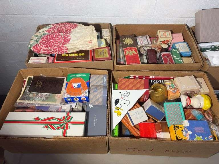 Five Boxes with Avon Products