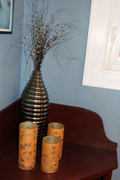 Decorative Vase & Candleholders