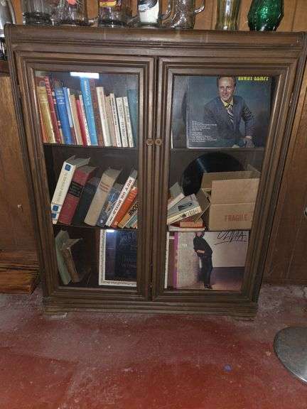 Bookshelf and books