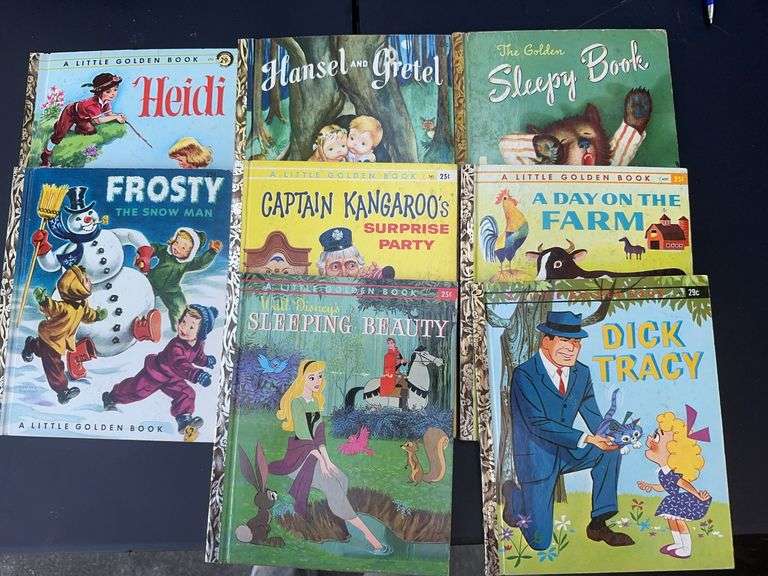 A lot of eight children’s Little golden books
