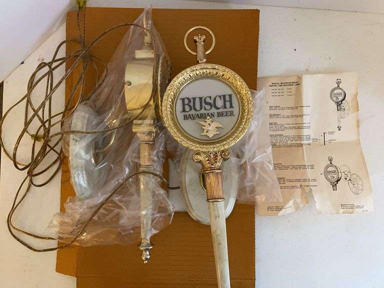 Busch Bavarian Beer Backbar Lamp Set