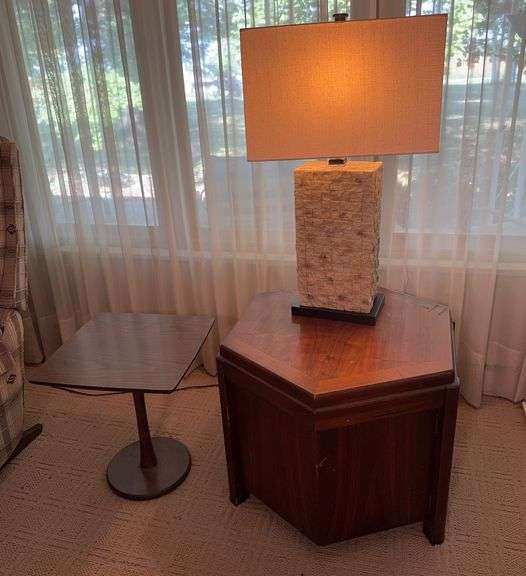 Side Table, Little Table and Lamp
