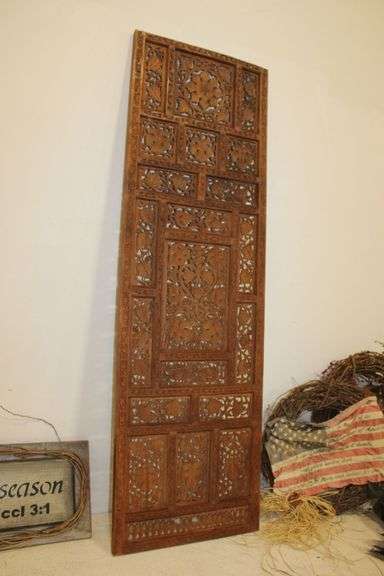 Carved Wood Panel
