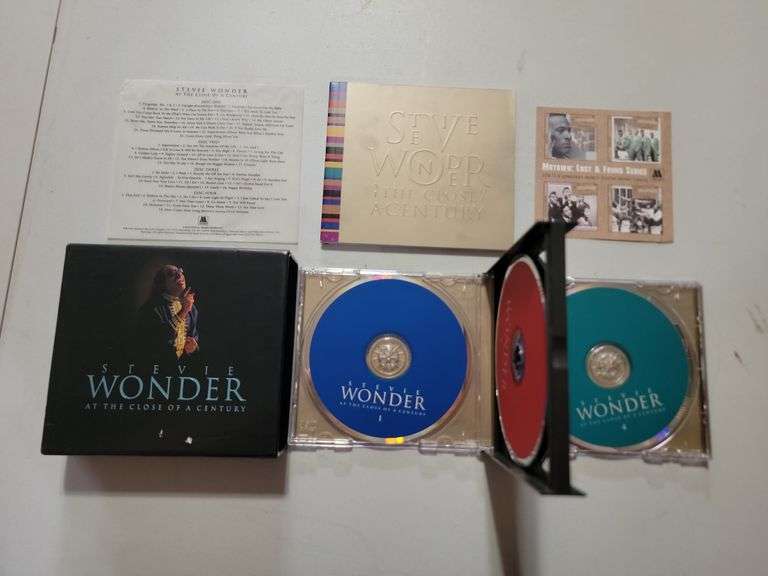 1999 Stevie Wonder At The Close Of A Century 4 Disc Cd Set W/Book