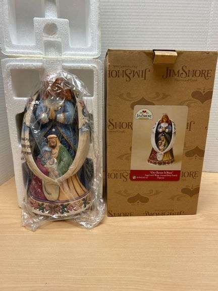 Jim Shore ‘Our Savior Is Born’ Angel with Holy Family Figurine