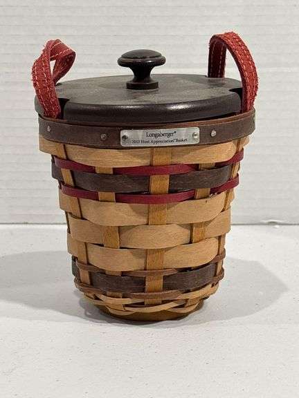 Longaberger 2003 Miniature Apple Bucket Basket