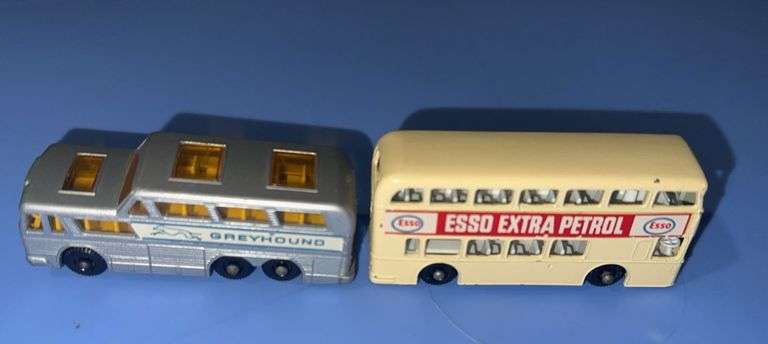 Vintage Matchbox-Greyhound bus, Esso Petrol