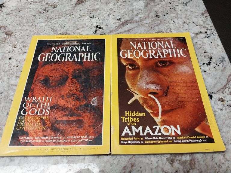 National Geographic Magazines: July 2000 and January 2003