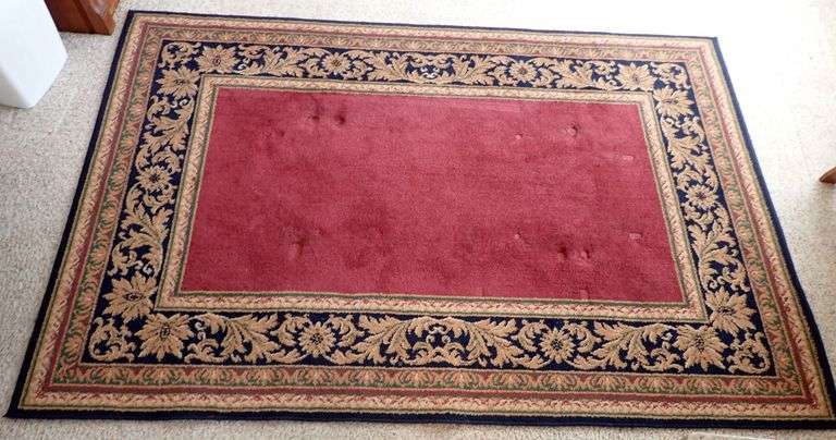 Milano Burgundy Area Rug with Floral Border, 62″ x 92″, from Kohl’s
