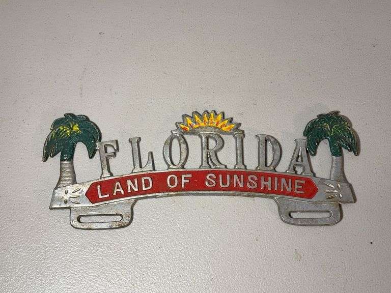 Vintage Florida License Plate Holder