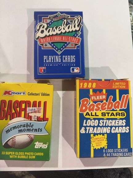 Three box sets of baseball cards