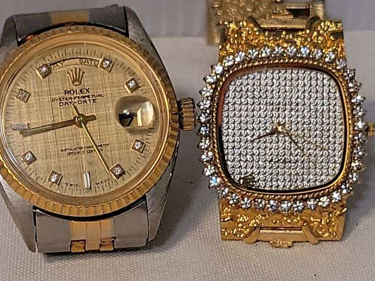 (2) Faux Rolex Wrist Watches