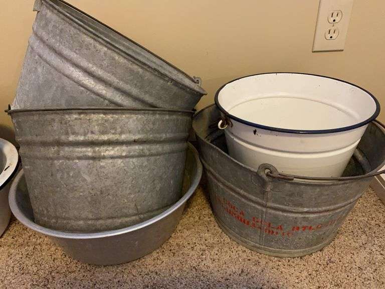 Vintage Pails, etc.