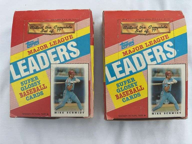 A lot of two unopened boxes of 1988 Topps super glossy #MINI baseball cards