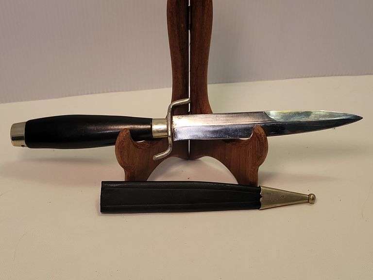 Unk Double Edge Dagger w/Sheath