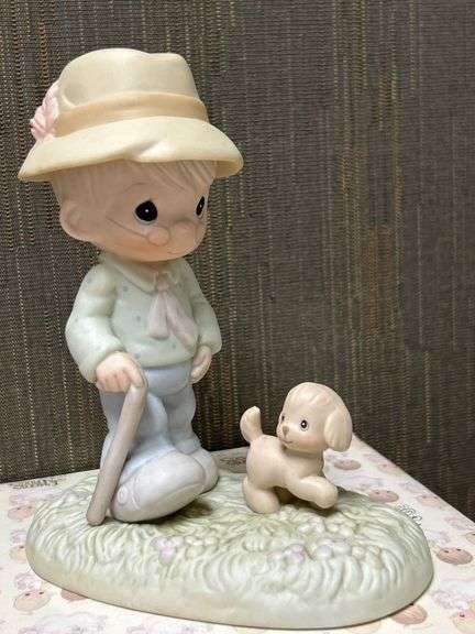 1988 Precious Moments ‘We Need A Good Friend Through The Ruff Times’ Figurine