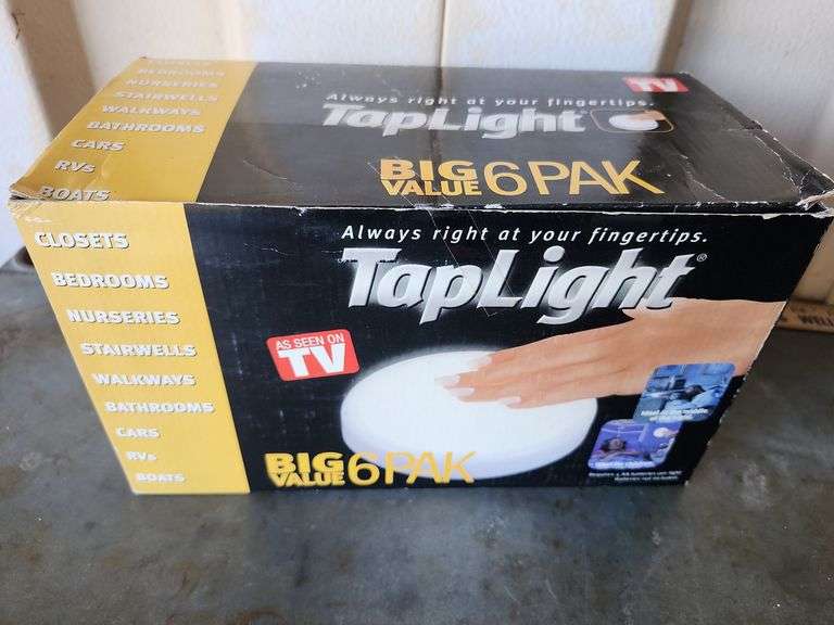 5 Battery Operated Tap Lights New