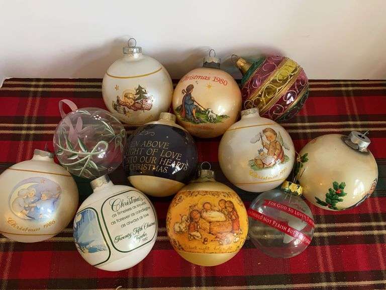 Assorted Vintage Glass Ornaments