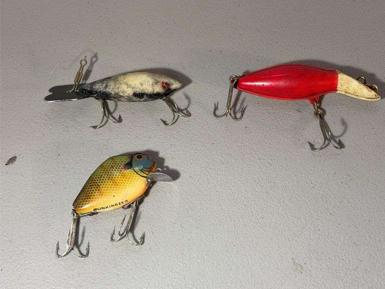 Three Vintage Fishing Lures