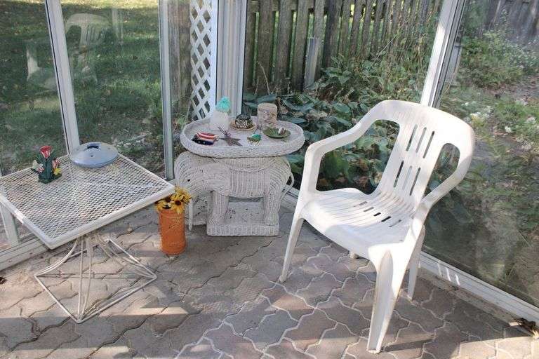 Patio Chair And Tables