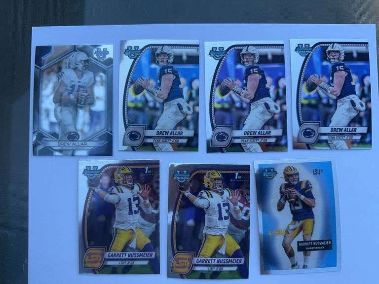 Lot of Drew, Allar and Garrett Nussmeier cards